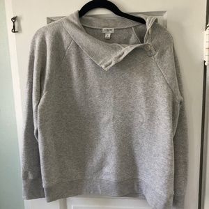 J Crew Pullover with Foldover Collar